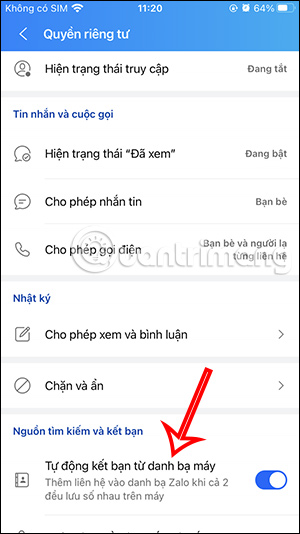 Tự động kết bạn Zalo qua danh bạ 