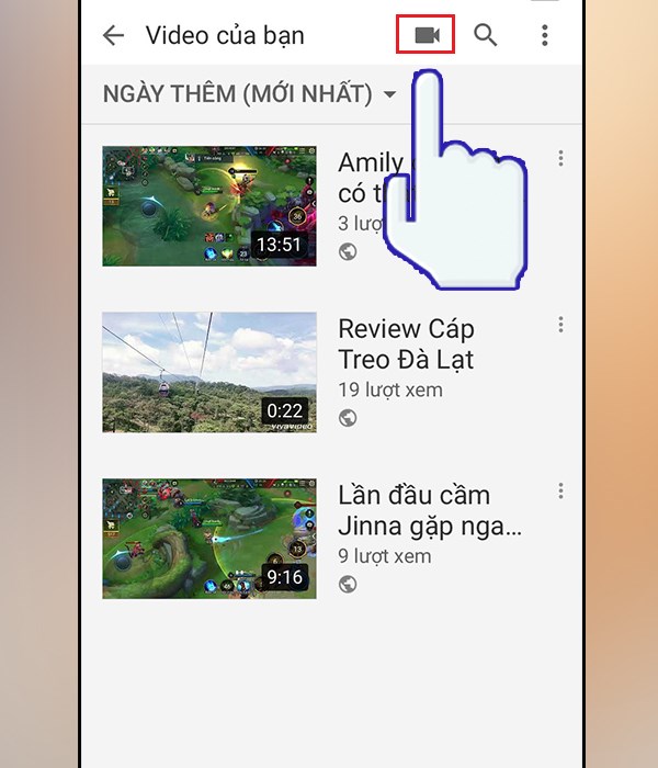 Tải video lên